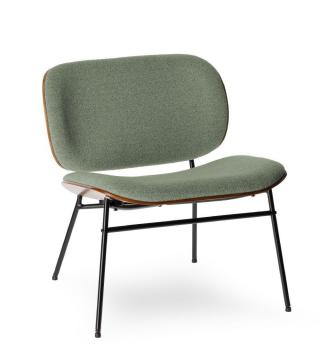 Fauteuil Kuji Bois Foncé Tissu Athezza (4 couleurs)