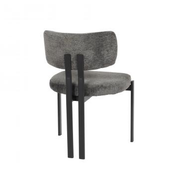 Chaise Gleen Anthracite Finition Noire