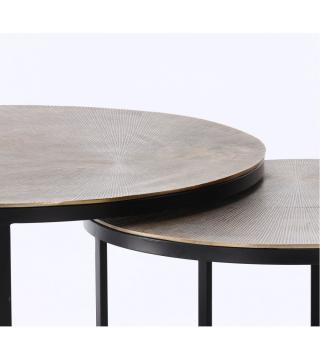 Tables Basses Lucerne Alu Doré Athezza