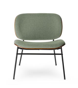 Fauteuil Kuji Bois Foncé Tissu Athezza (4 couleurs)