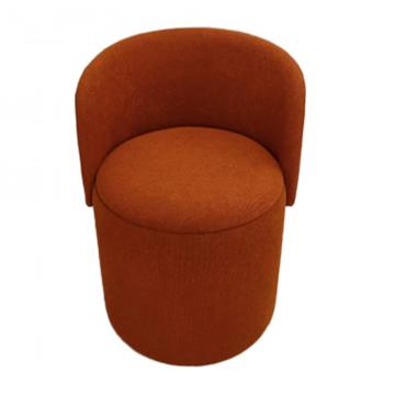 Fauteuil Tabouret Coffre Eclipse Terracotta Dossier Amovible