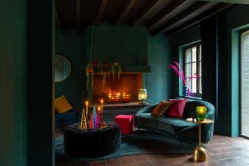 Sofa Elisabeth Velours Vert