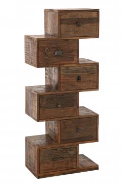 Chiffonnier Toro 6 Tiroirs Bois Recyclé