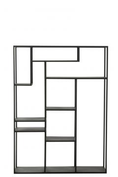 Etagère Multiniveaux Métal Noir H120cm