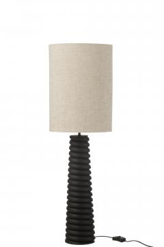 Lampe Filtage Bois Noir GM
