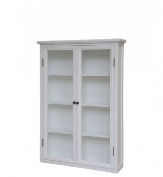 Vitrine Murale Marseille 4 Tablettes Bois Blanc