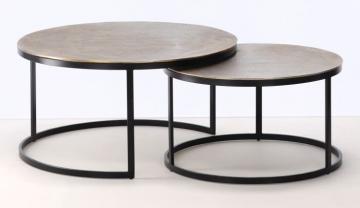 Tables Basses Lucerne Alu Doré Athezza