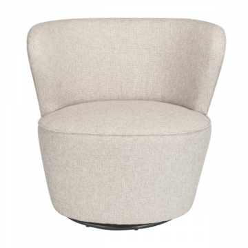 Fauteuil Barnabé Pivotant Tramé Lin