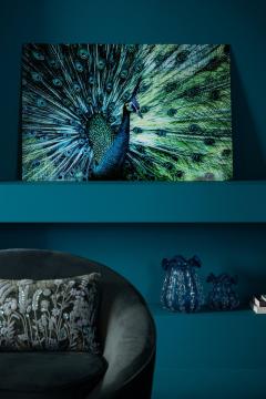 Décoration Murale Peacock Verre Trempé