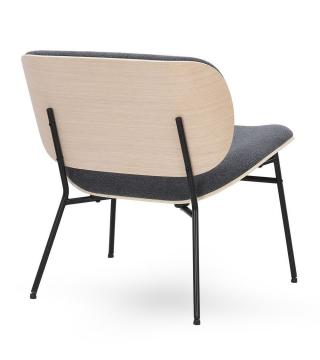 Fauteuil Kuji Bois Blanchi Tissu Athezza (4 couleurs)