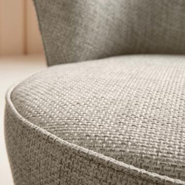 Fauteuil Barnabé Pivotant Tramé Lin