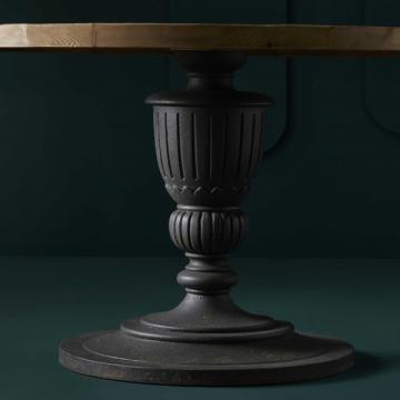 Guéridon Magistral Vieux Pin Massif ø140cm