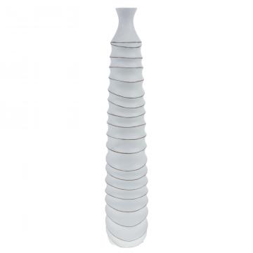 Vase Gao Blanc H93cm