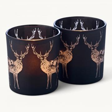 2 Photophores Noir Cerf PM