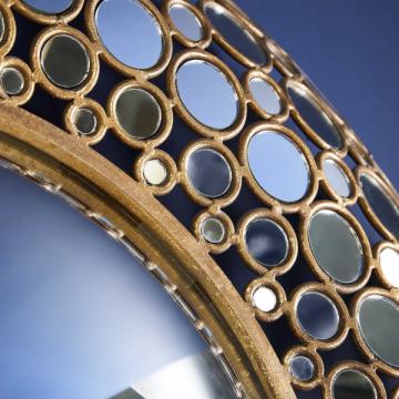 Miroir Rond à Facettes