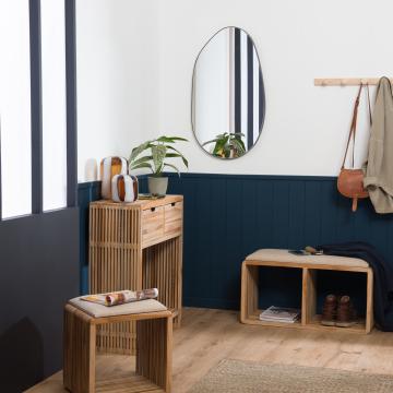 Banc Calopsite Teck Naturel Recyclé