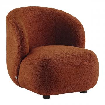 Fauteuil Lisette Bouclette Terracotta PM
