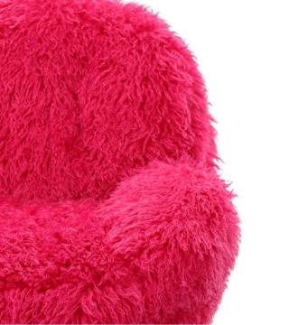 Fauteuil Memento Fausse Fourrure Poils Longs Fushia Athezza