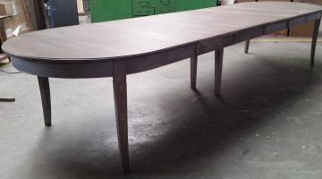Table Ovale Haussmann Chêne Massif (4 Allonges)