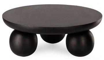 Table Basse Ronde Subate Noir Athezza