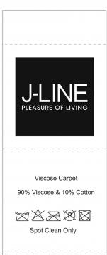 Tapis Rectangulaire Viscose/Coton Taupe 300x200