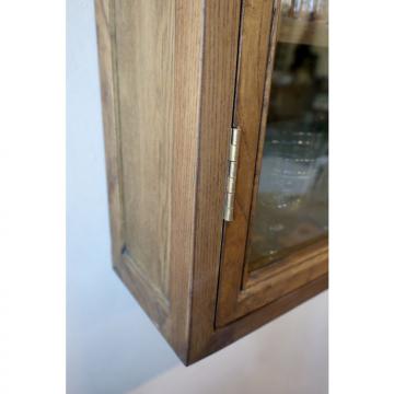 Vitrine Murale Marseille 4 Tablettes Bois Naturel