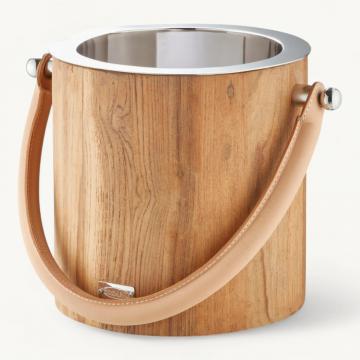 Seau à Champagne Havana Teck-Cuir