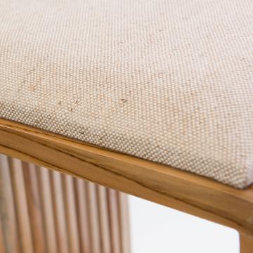 Tabouret Calopsite Teck Naturel Recyclé