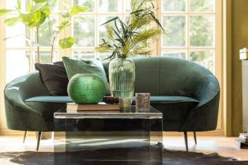 Sofa Elisabeth Velours Vert