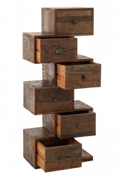 Chiffonnier Toro 6 Tiroirs Bois Recyclé