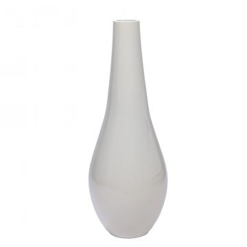 Vase Bouteille Blanc H121cm