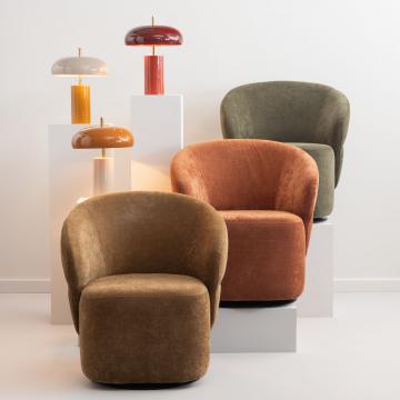 Lampe Gabin Crème / Abricot