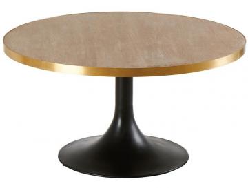 Table à Manger Ronde Chêne Métal Tulipe Nantes Athezza