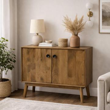 Buffet 2 Portes Authentique Manguier Massif