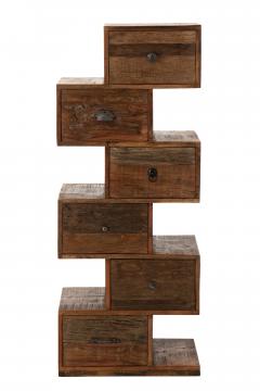 Chiffonnier Toro 6 Tiroirs Bois Recyclé
