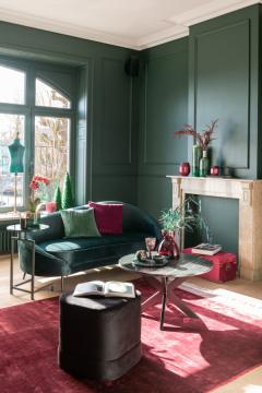 Sofa Elisabeth Velours Vert