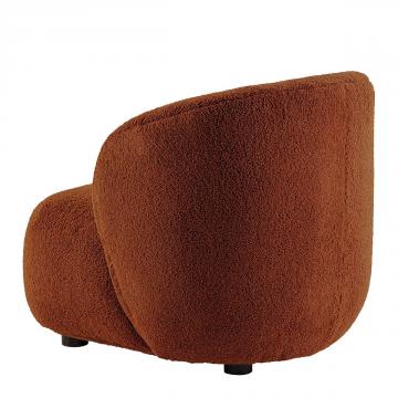 Fauteuil Lisette Bouclette Terracotta PM