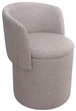 Fauteuil Tabouret Coffre Eclipse Taupe Dossier Amovible
