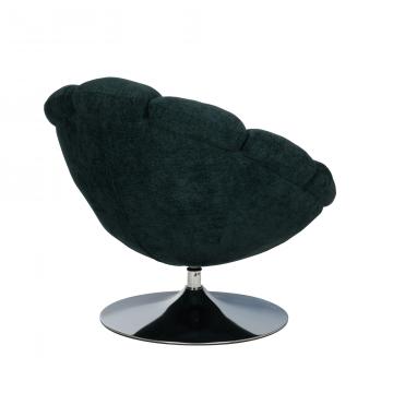 Fauteuil Pivotant Venus Velours Bleu NEW