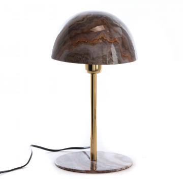 Lampe Basile Métal Marron Marbré