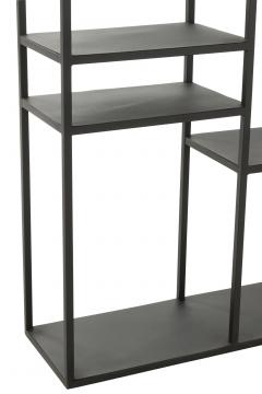 Etagère Multiniveaux Métal Noir H120cm