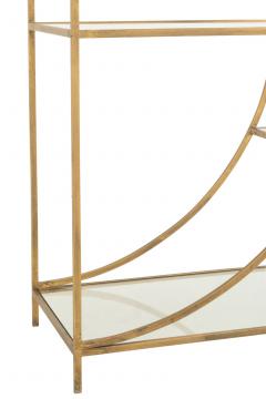 Etagère Contemporaine Nar Métal Doré Verre