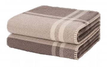 Plaid Hygge Laine Ivoire Lin 140*200