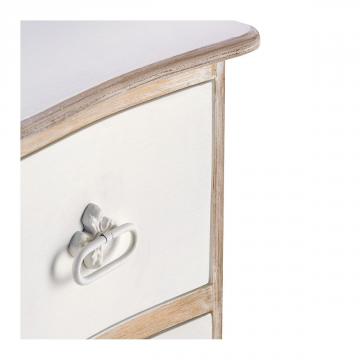 Commode Sophie 3 Tiroirs Blanc d'Ivoire