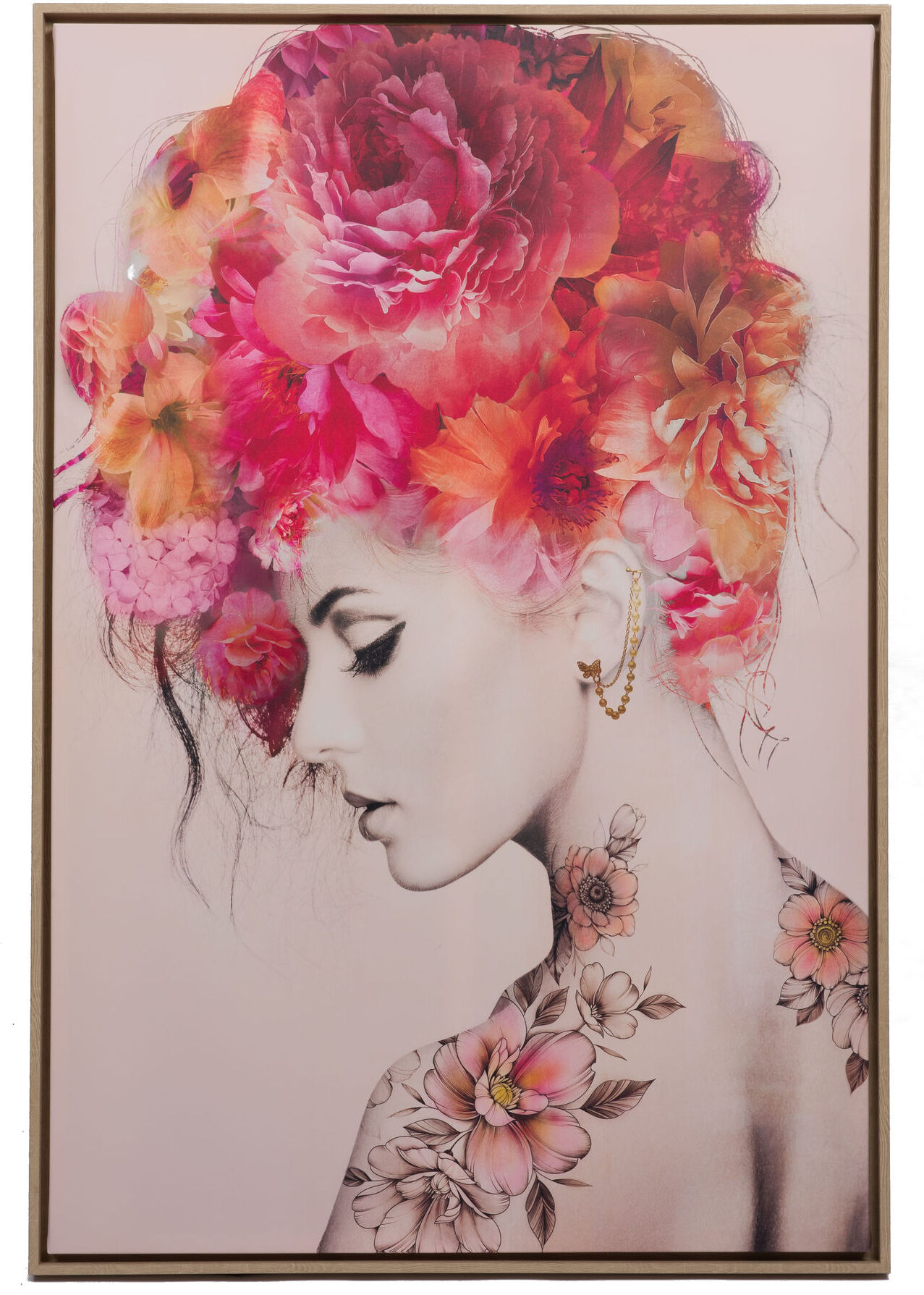 Tableau Toile USA Retro 80x60cm - Impression Numérique Sur Véritable Toile - Prêt à Accrocher - Visario
