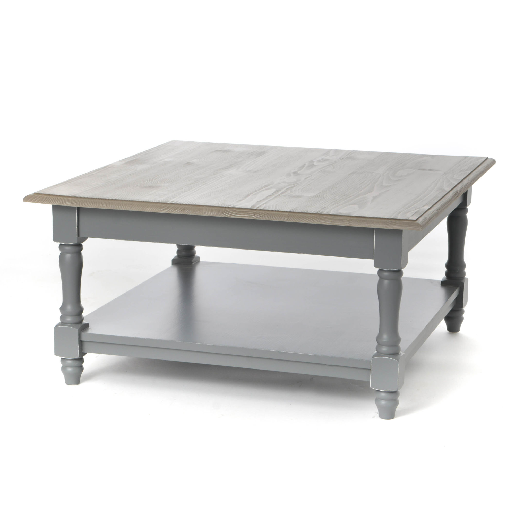Table Basse Carrée Style Campagne Chic Table Basse Carrée Grise Amadeus Cades Style Campagne