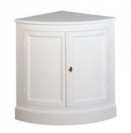 Un meuble d'angle avec étagère